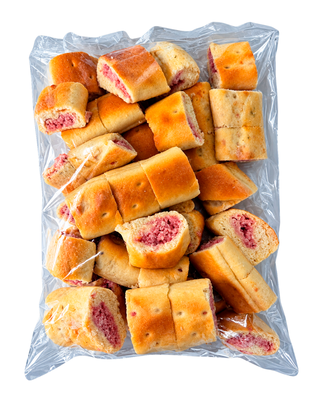 Enroladinho de presunto e queijo
